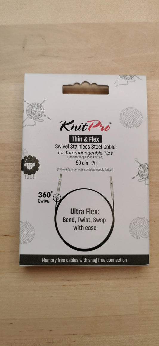 KP10592 knit pro thin and flex 50cm
