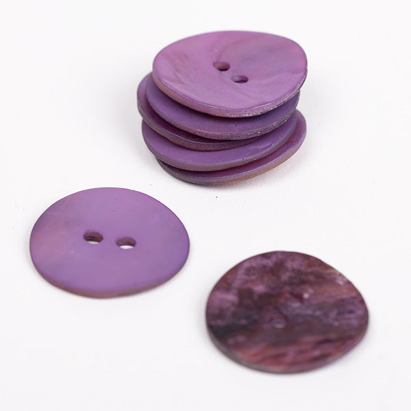 bouton nacre mauve 20mm