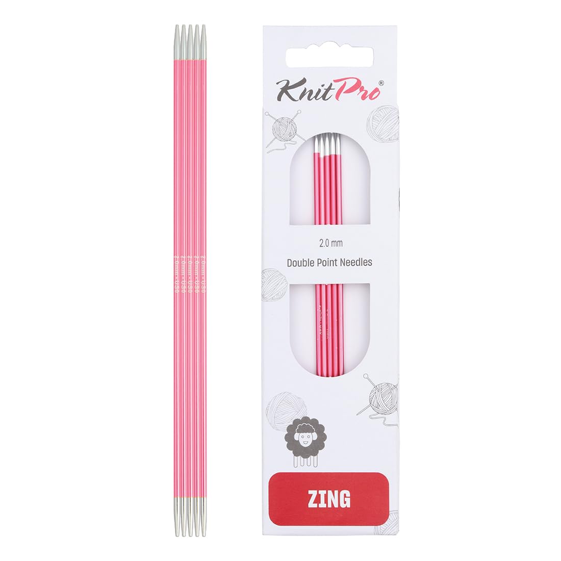 knit pro double pointe 2mm