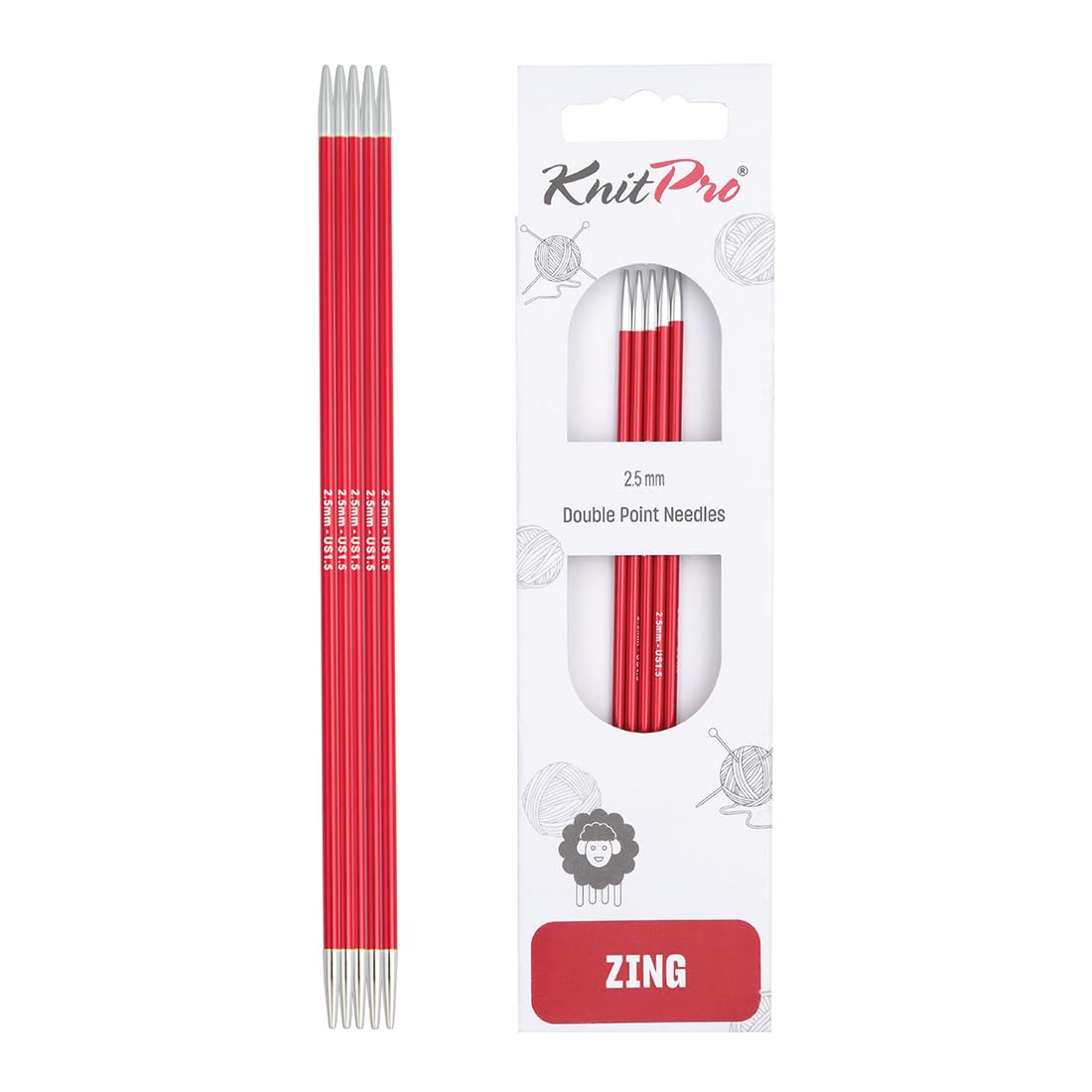 knit pro double pointe 2.5mm