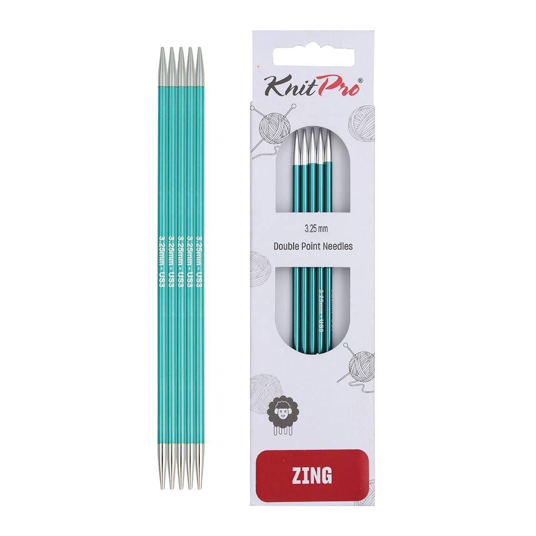 knit pro double pointe 3.25mm