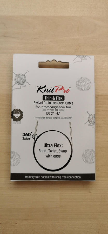 KP10595 knit pro thin and flex 100cm