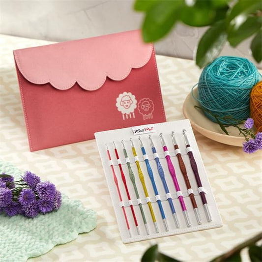 pochette de 9 crochet knit pro