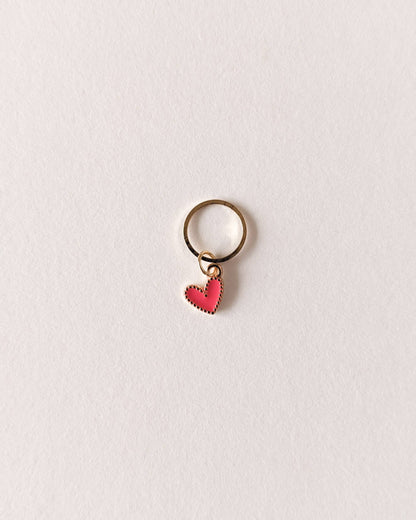 marqueur de maille coeur rose