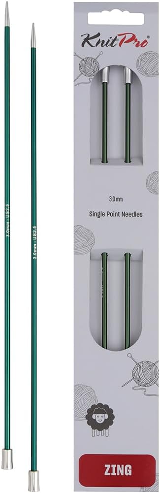 aiguilles droites Knit Pro Zing 35cm