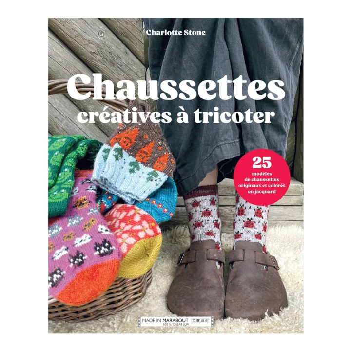 CHAUSSETTES CREATIVES A TRICOTER - 25 MODELES COLORES