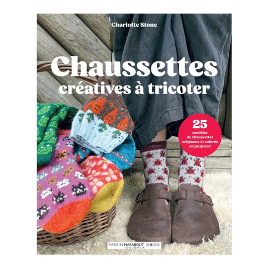 CHAUSSETTES CREATIVES A TRICOTER - 25 MODELES COLORES