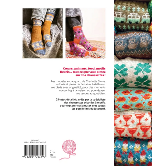 CHAUSSETTES CREATIVES A TRICOTER - 25 MODELES COLORES
