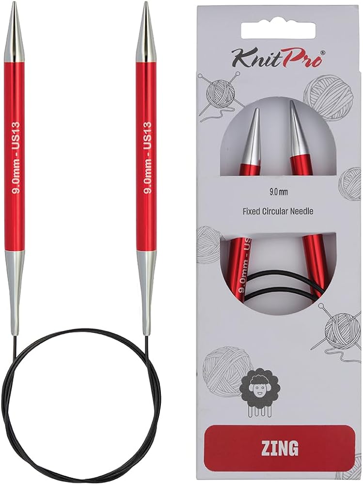 Knit pro aiguille circulaire fixe 9mm