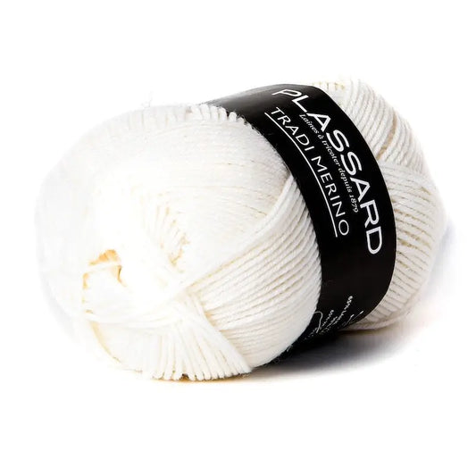 Plassard tradi merino blanc