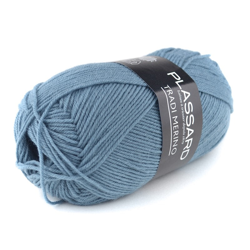 plassard tradi mérino bleu