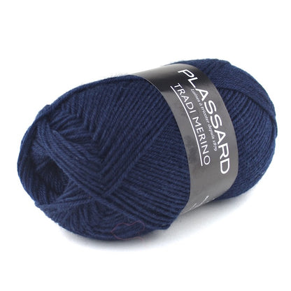 plassard tradi mérino bleu marine